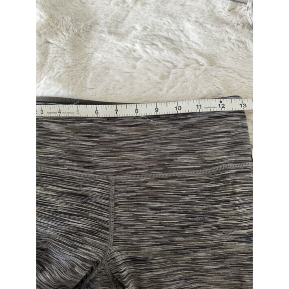 Lululemon Wunder Under Capri Womens 6 Black Space Dye Mid Rise Pull On Pants - Picture 8 of 9